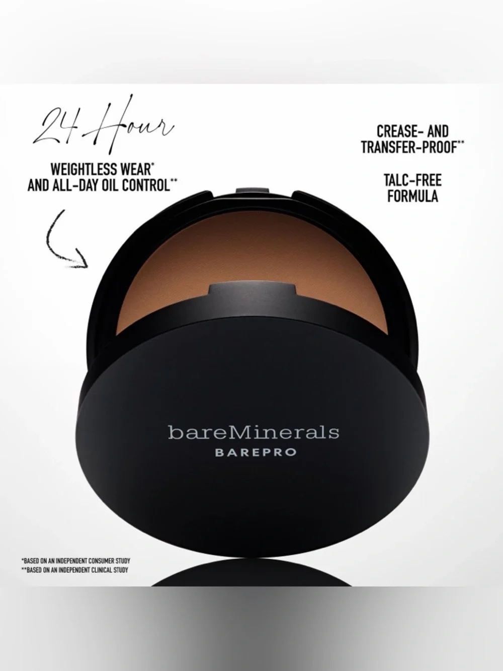 BAREPRO Talc-Free Matte Powder Foundation - Deep 50 Neutral